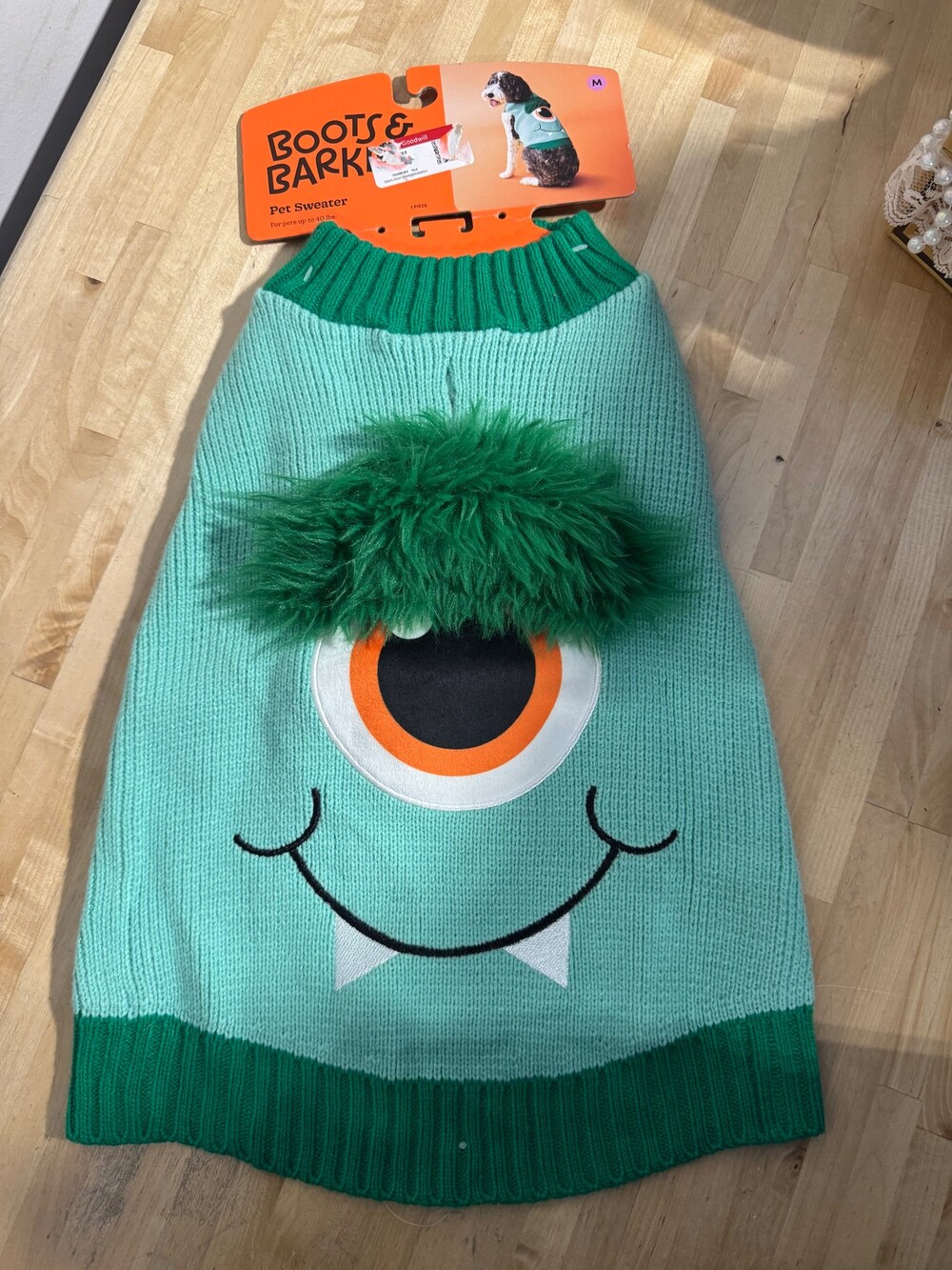 Boots & Barkley Pet Sweater Size M Green for Dogs Up to 40 lbs